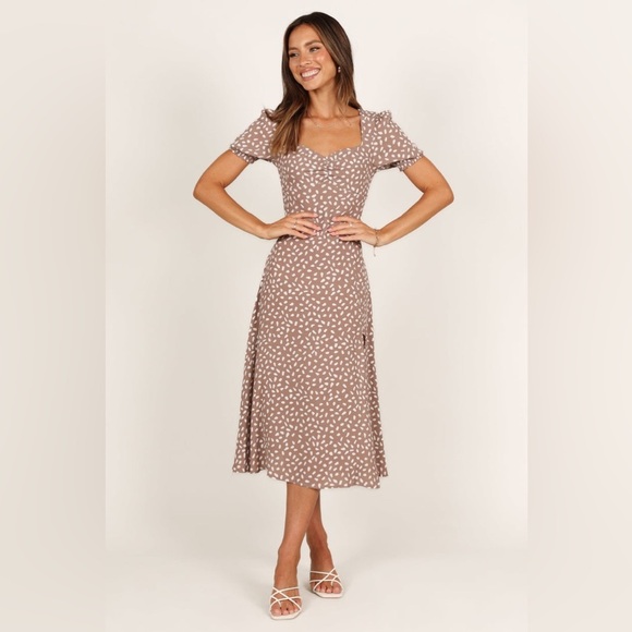 PETAL & PUP FRANKLIN DRESS - MOCHA B2582 - Picture 3 of 7